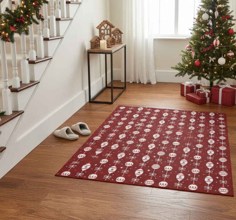 Noel pvc halı christmas süsleri - TenStickers
