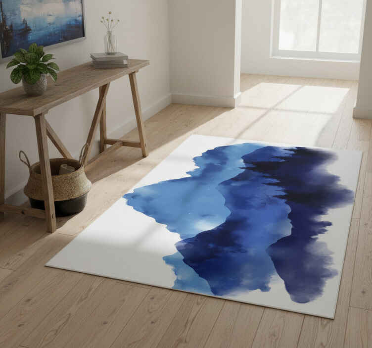 Alfombra vinílica naturaleza montañas recortadas - TenVinilo