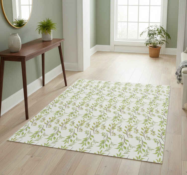 Nature vinyl rug lush green design - TenStickers