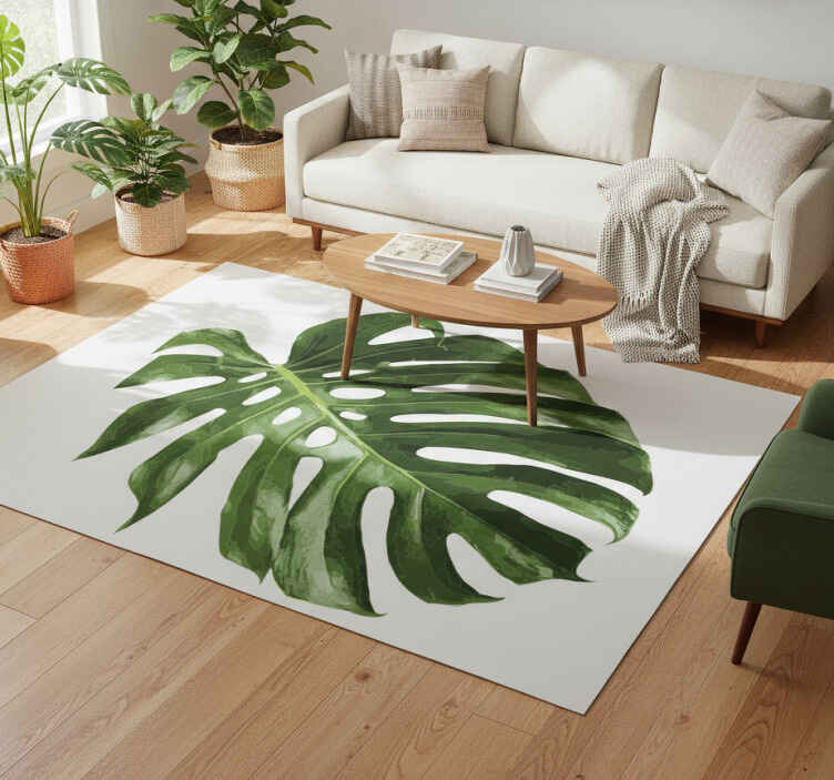 Vinil podovi cvijeće i biljke monstera list - TenStickers