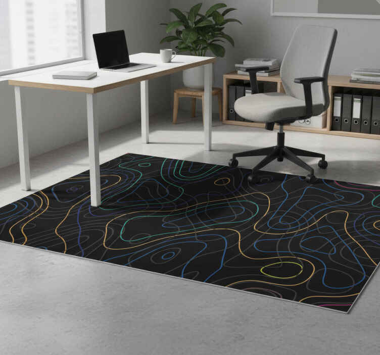 Tapete vinílico geométricas formas multicoloridas - TenStickers