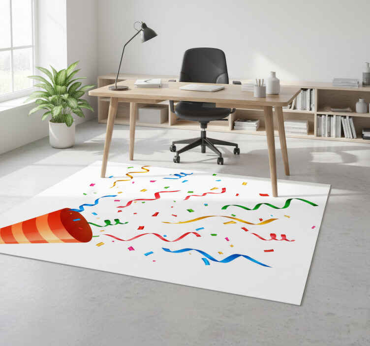 Tapete vinílico geométricas confete de celebração - TenStickers