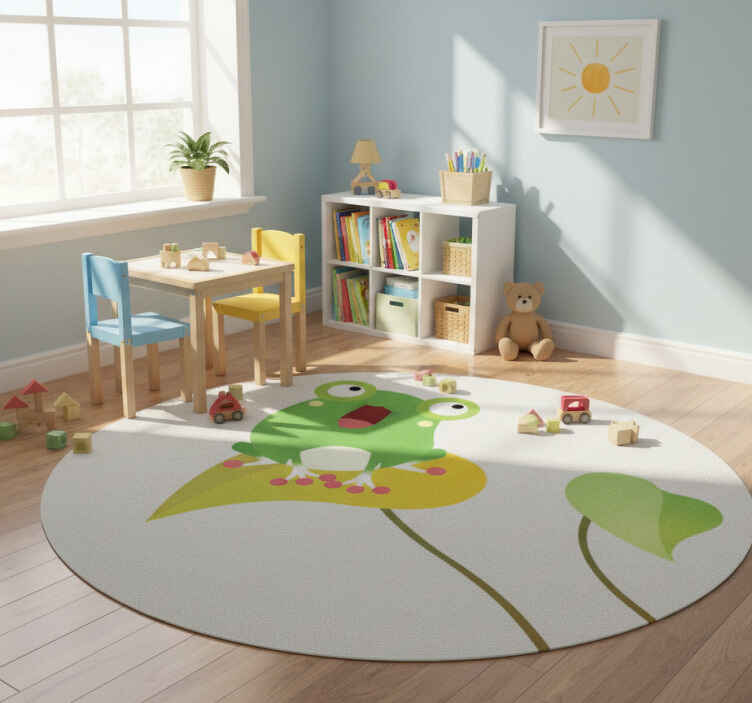 Tapis vinyle pour enfants grenouille chantante - TenStickers