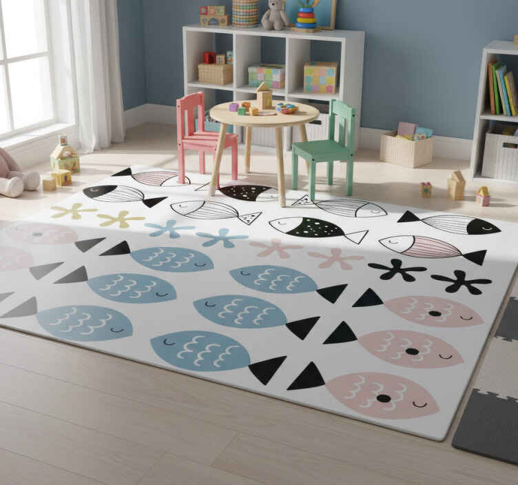 Vinyl teppe spedbarn med teksturerte biter - Tenstickers