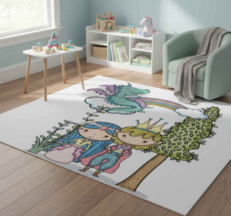 Alfombra vinílica infantil mundo mágico - TenVinilo
