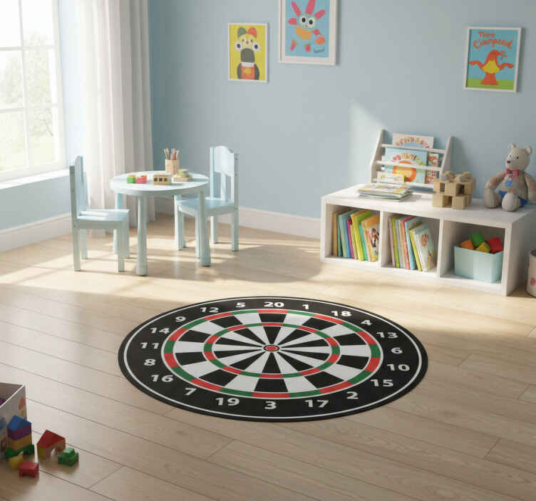 Gaming vinyl rug dartboard sticker - TenStickers
