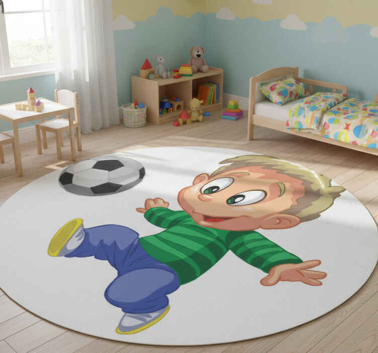 Gaming vinyl rug for kids finishing strong - TenStickers