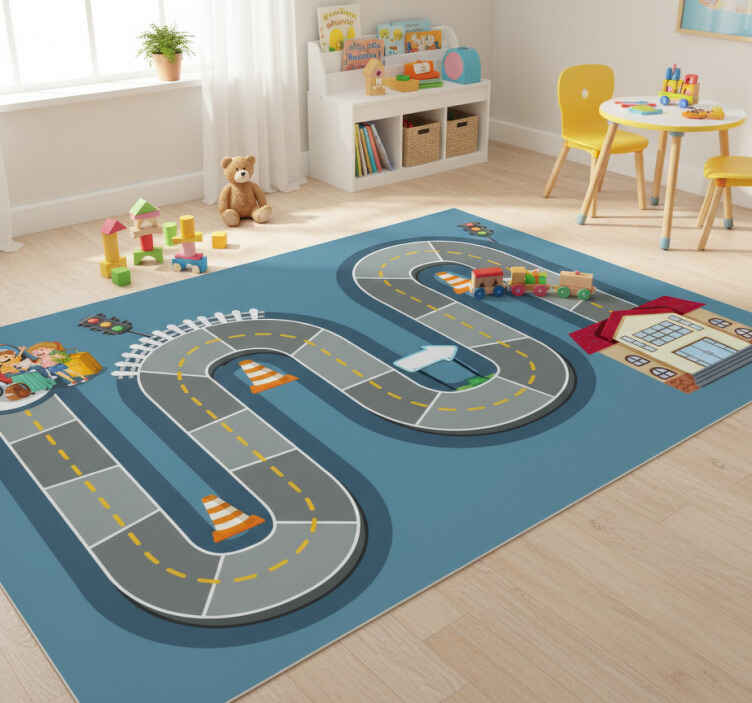 Gaming vinyl rug for board game pathway - TenStickers