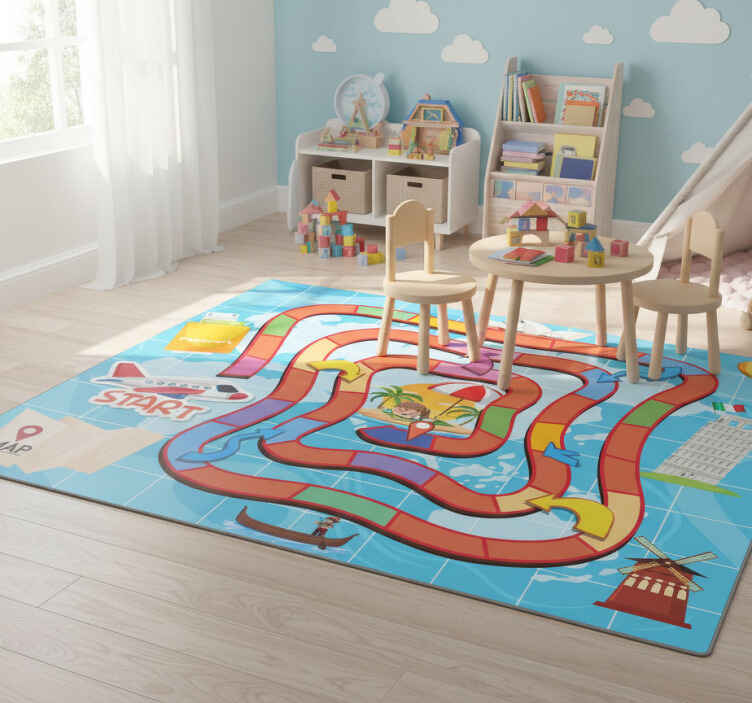 Gaming vinyl rug for board game adventures - TenStickers