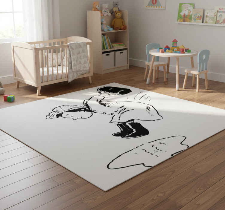 Tapis vinyle pour enfants sautant dans les flaques - TenStickers