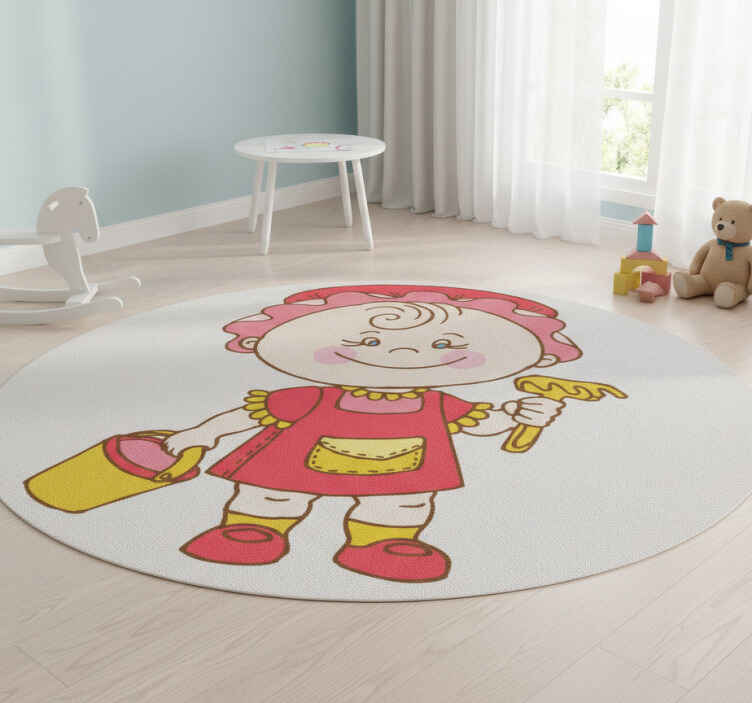 Tapis vinyle pour enfants jeu de sable bébé - TenStickers