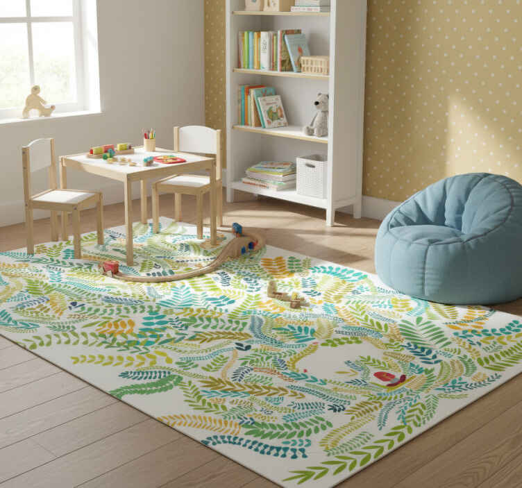 Kids vinyl rug beautiful reading fantasy vinyl - TenStickers