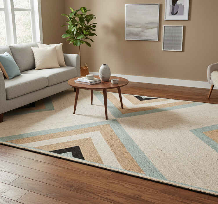 Alfombras vinílicas diseño beige tribu - TenVinilo