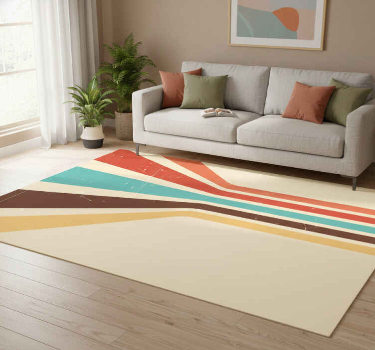 Alfombras vinílicas diseño artístico colorido - TenVinilo