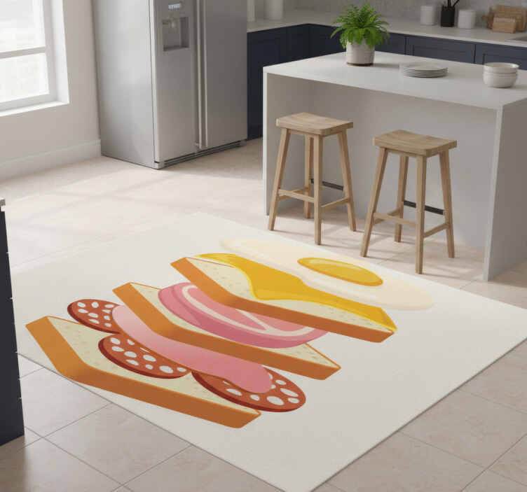Mutfak pvc halı francesinha - TenStickers
