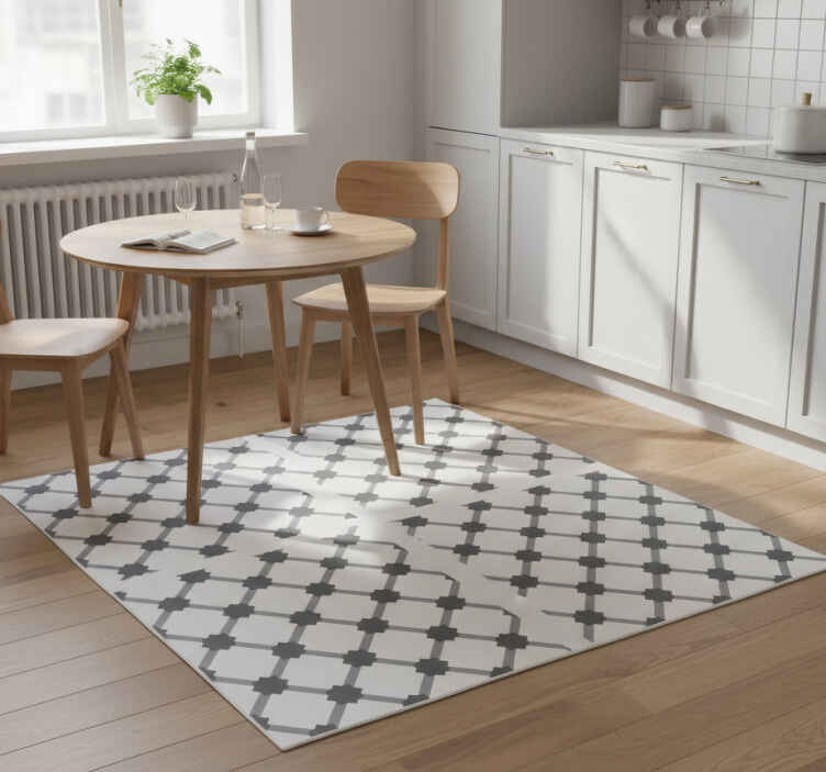Alfombra vinílica cocina adhesivo azulejos retro - TenVinilo