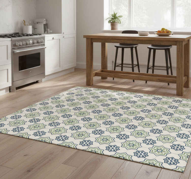Kitchen vinyl rug kitchen tiles decal - TenStickers