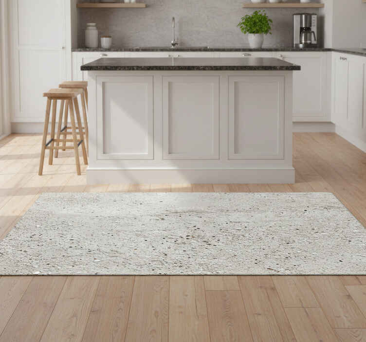 Sandstone imitation kitchen vinyl rug - TenStickers