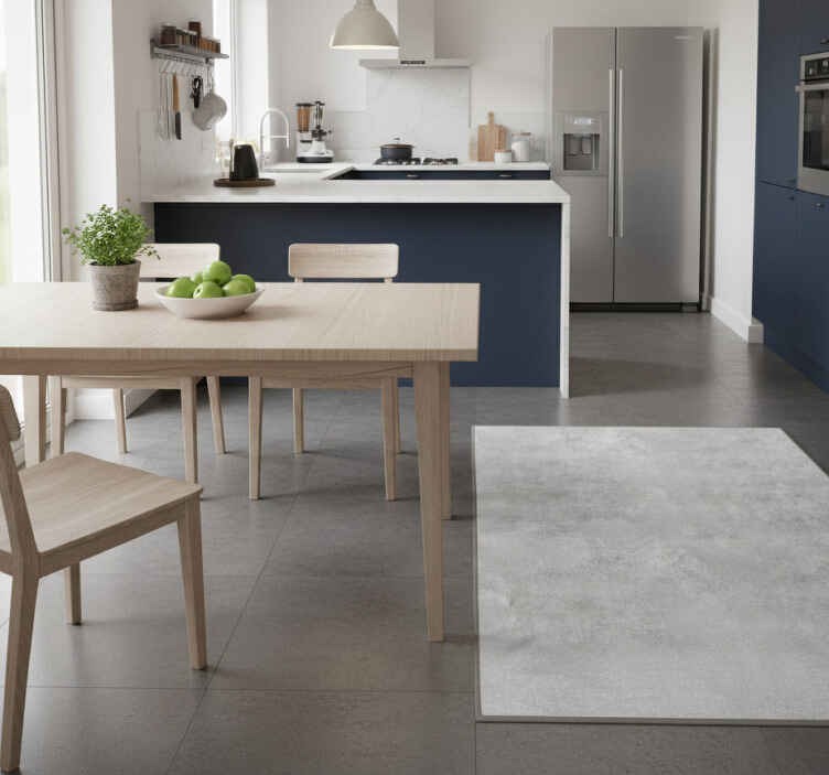 Stone effect imitation kitchen vinyl rug - TenStickers