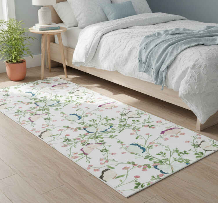 Fantasy watercolor bedroom vinyl rug - TenStickers
