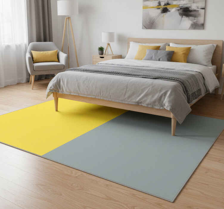 Bedroom vinyl rug in pantone vertical stripes - TenStickers