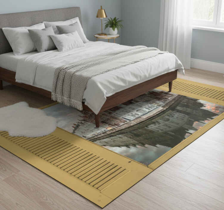 Tapis vinyle chambre photo de bruges - TenStickers