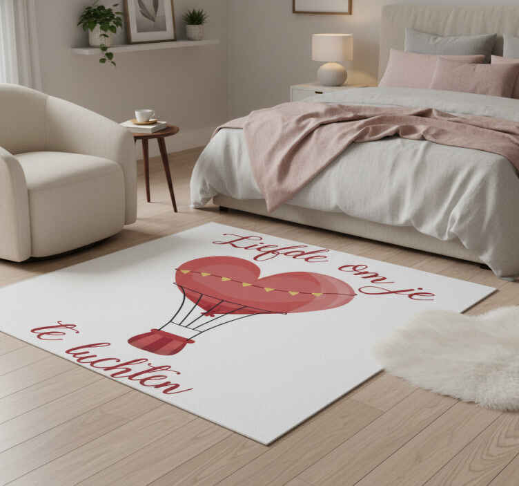 Tapis vinyle chambre amour pour aérer ton cœur - TenStickers