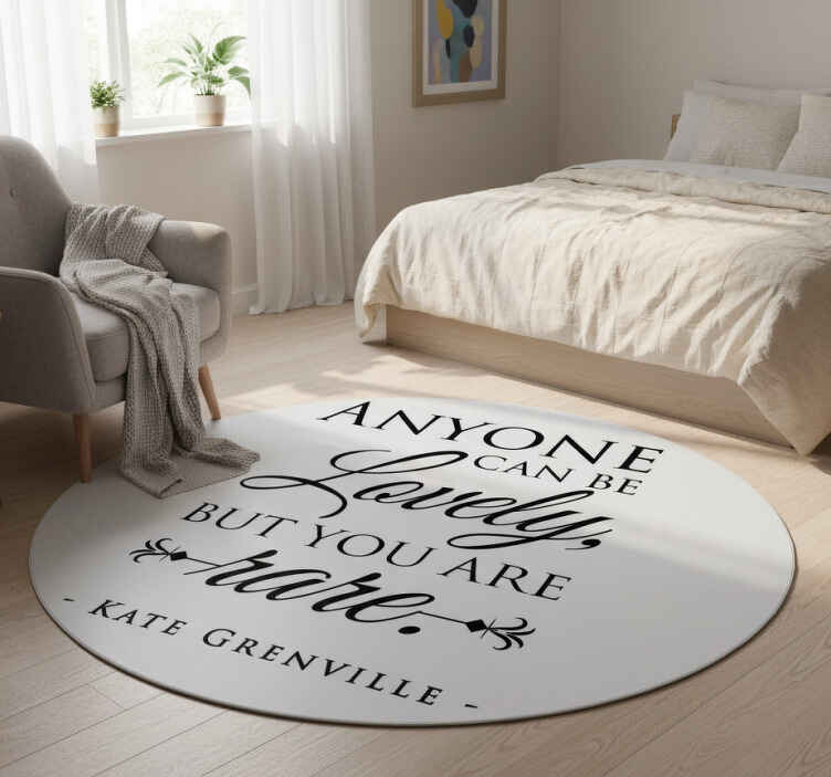 Tapis vinyle chambre citation de kate grenville - TenStickers
