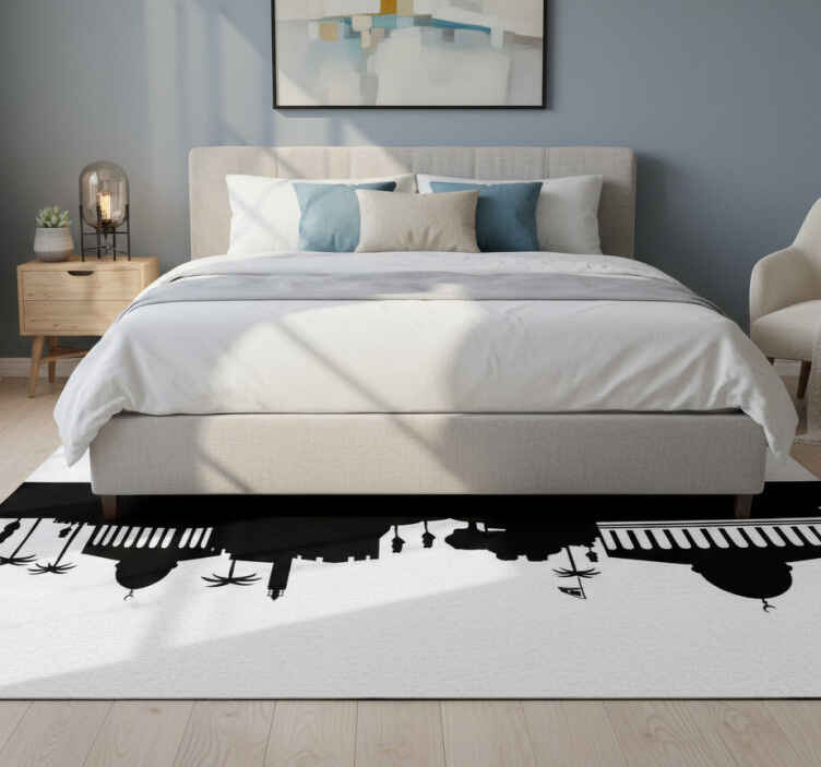 Tapis vinyle chambre skyline de jérusalem - TenStickers