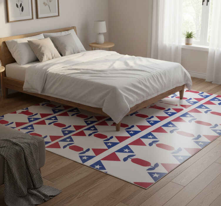 Tapis vinyle chambre fleurs de copihue - TenStickers