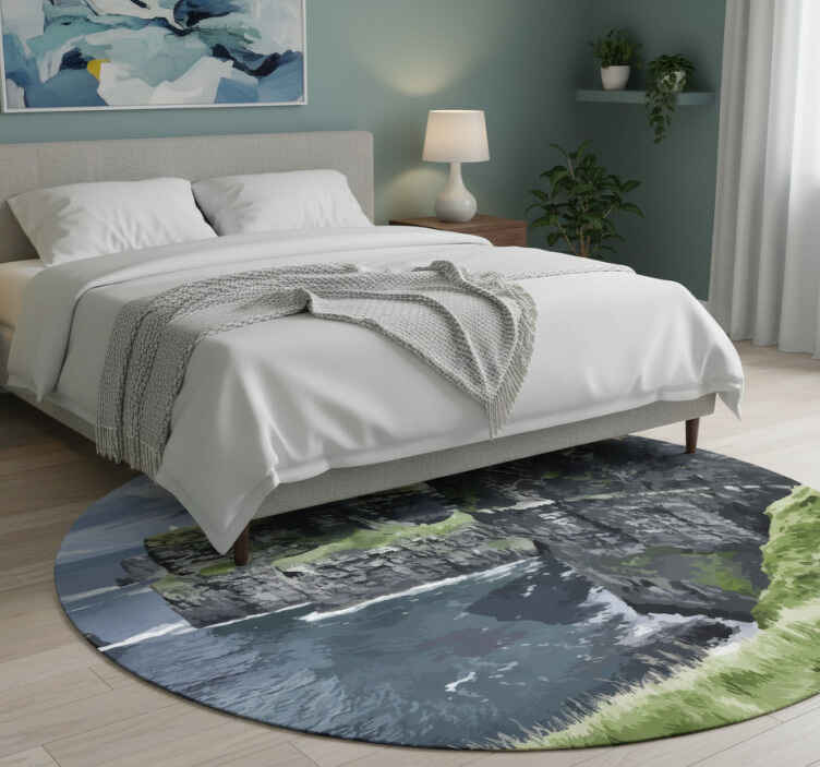 Tapis vinyle chambre falaises irlandaises - TenStickers