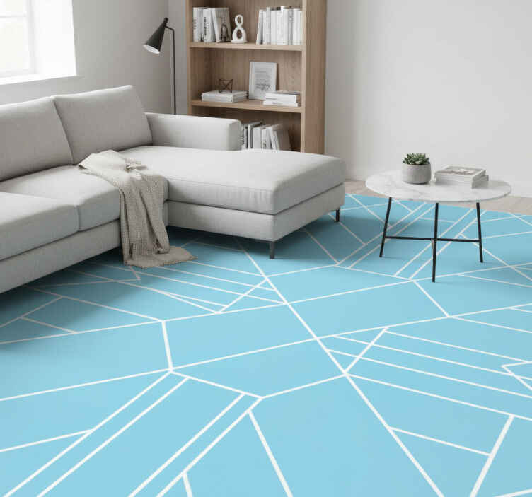 Vinylmatta scandinaviska nordisk geometrisk mosaik - Tenstickers