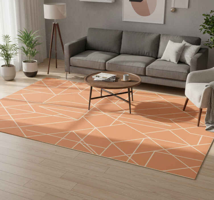 Vinylmatta scandinaviska nordisk geometrisk mosaik apex - Tenstickers