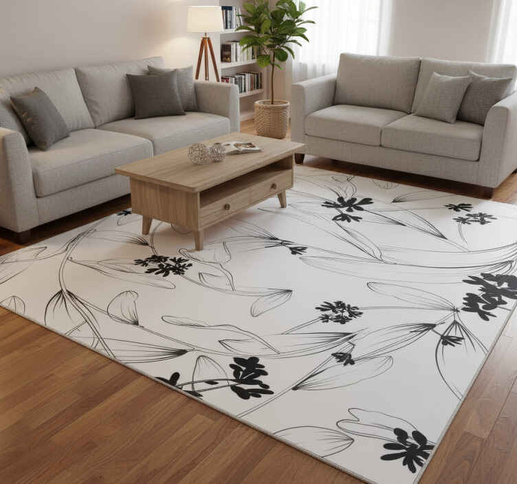 Vinylmatta natur tapet liljor avantgarde - Tenstickers