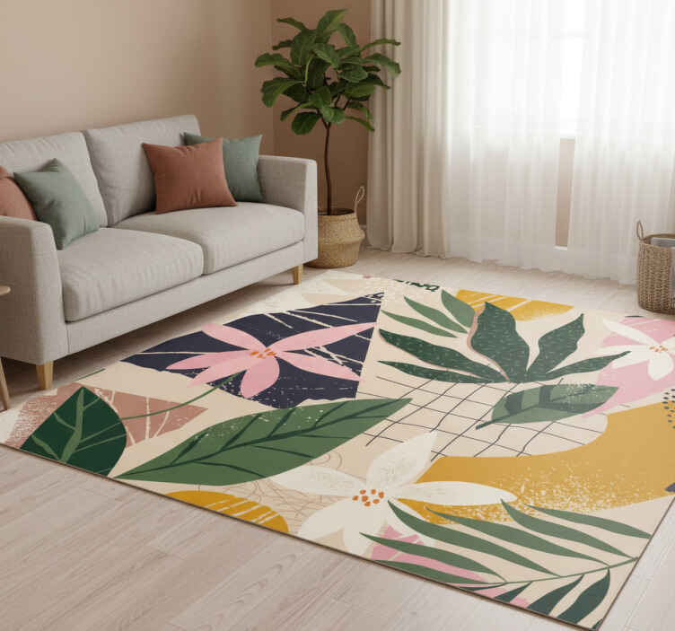 Vinyl teppich natur ein garten im zuhause - TenStickers