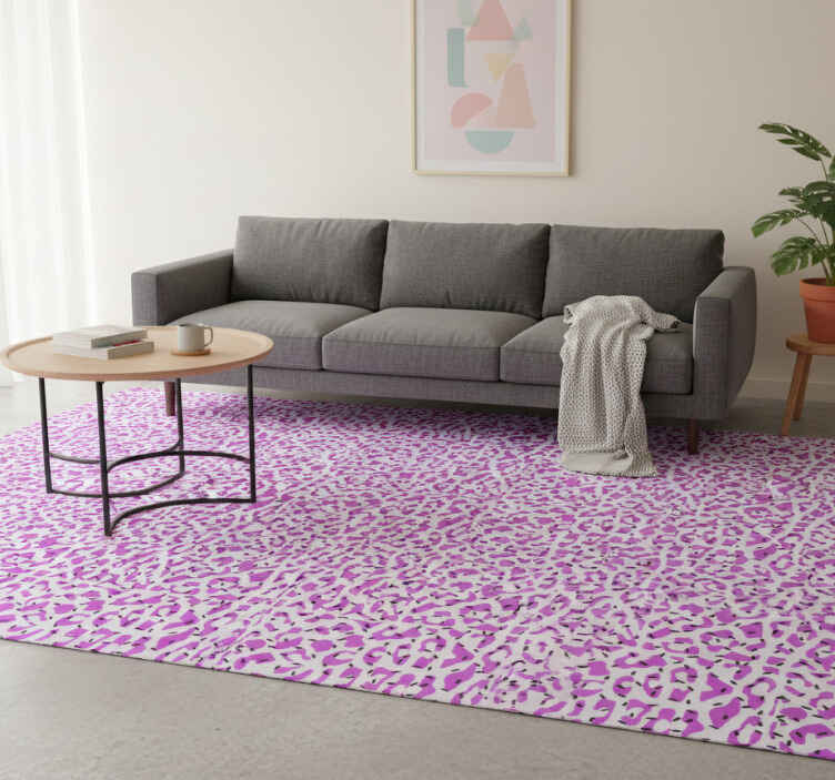 Vinyl teppich vintage 80er muster mit bunten linien - TenStickers