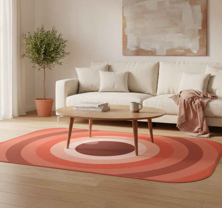 Moderne vinyl tæppe terra rosa - TenStickers