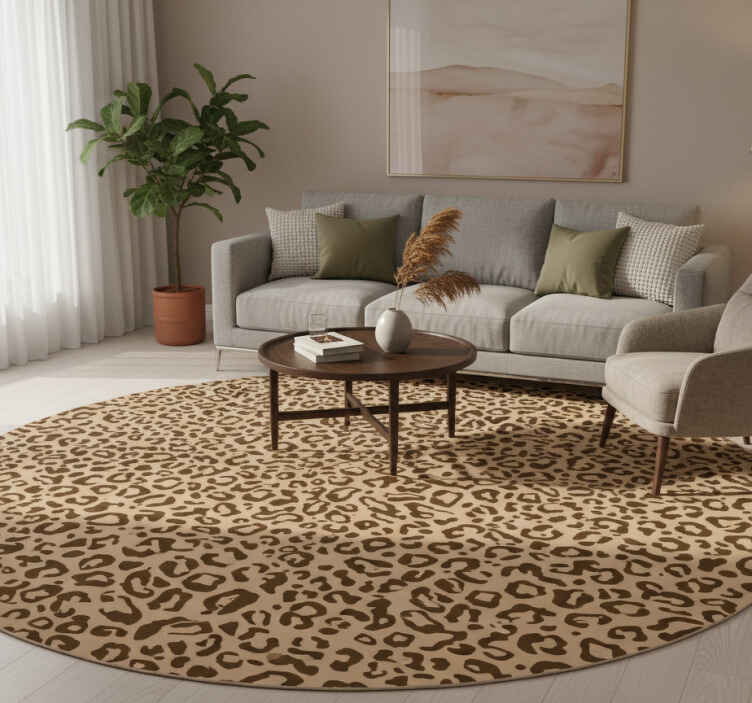 Vinyl teppich tiere mit großen und kleinen leopardenflecken - TenStickers