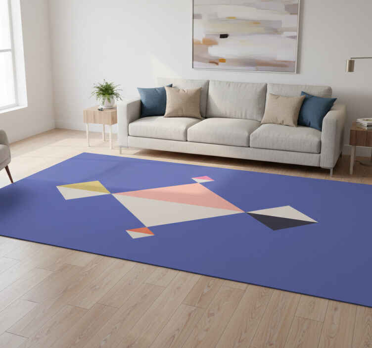 Tappeto vinile moderno arte a motivi geometrici - TenStickers