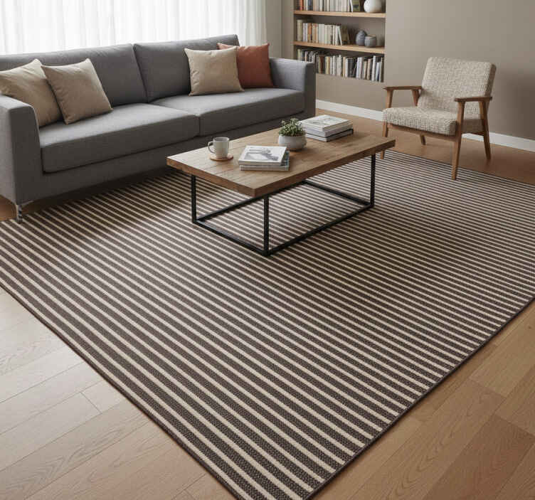 Texture vinyl rug vertical stripe office blind - TenStickers