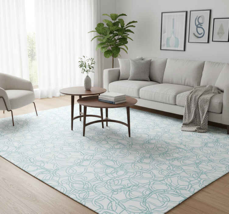 Alfombra vinílica textura abstracta circular moderna - TenVinilo