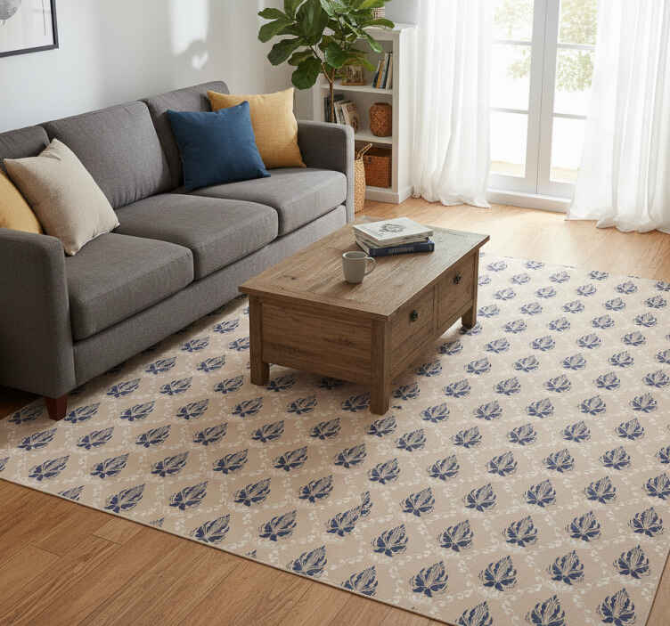Tapis vinyle vintage pochoir - TenStickers