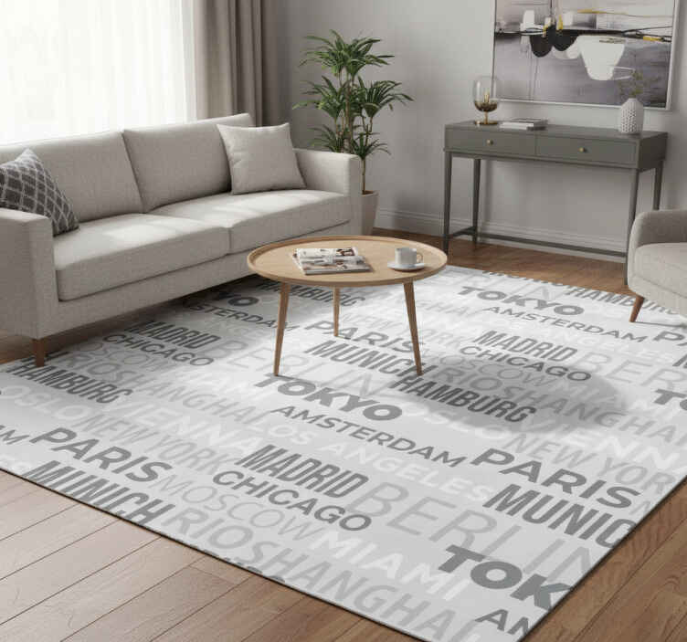 Alfombra vinílica frase nueva york - TenVinilo
