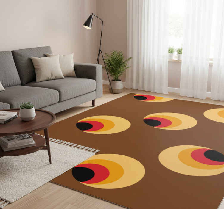 Tapis vinyle vintage yeux pop - TenStickers