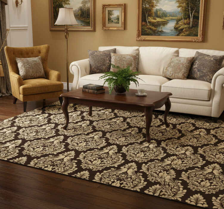Tapis vinyle vintage style victorien classique - TenStickers