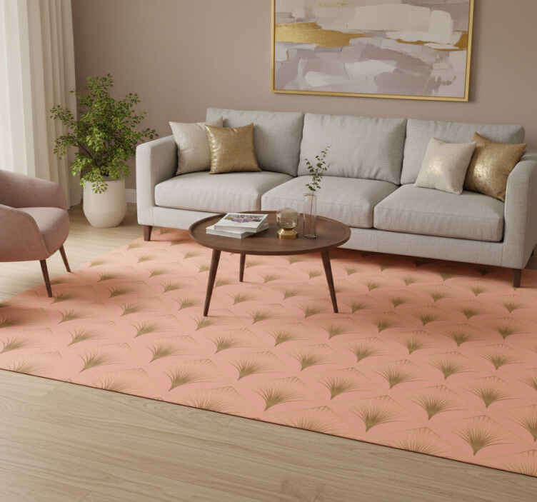 Tapis vinyle vintage motif décoratif flèches dorées - TenStickers