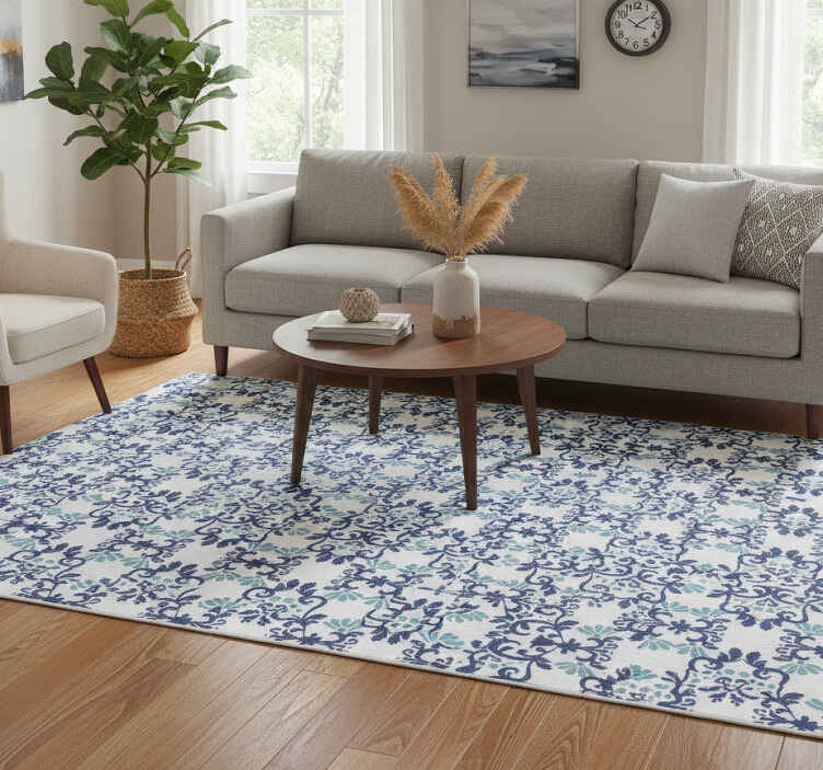 Tapis vinyle vintage style damassé classique - TenStickers