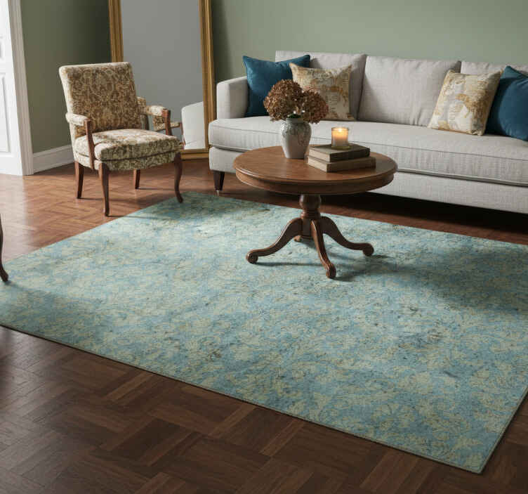 Vintage vinyl rug with classic antique designs - TenStickers