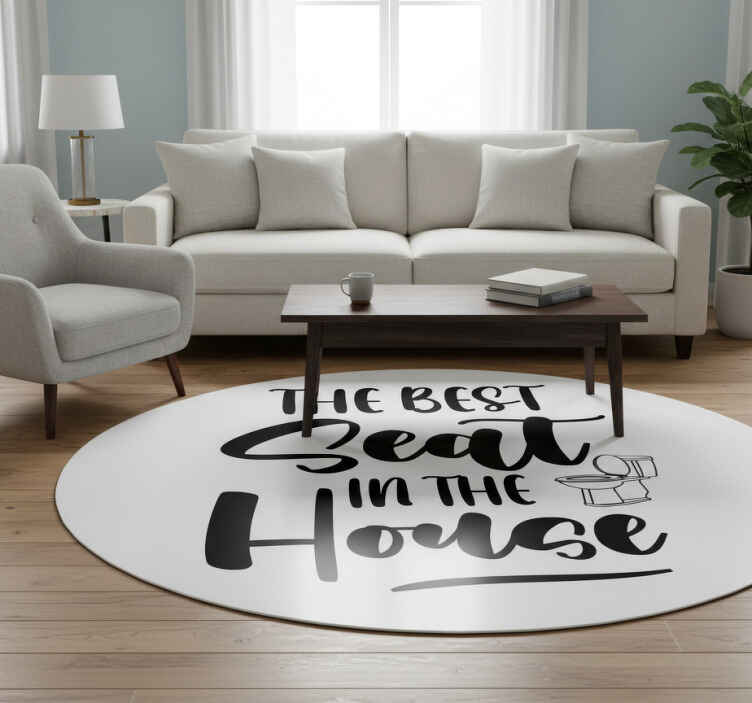 Tapis vinyle citation le meilleur des sièges - TenStickers