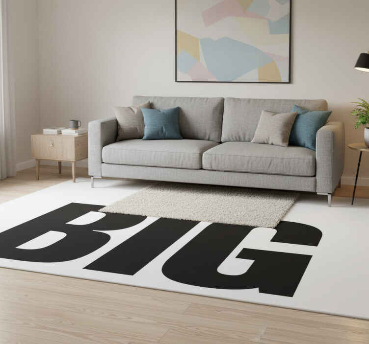 Tapis vinyle citation pense grand - TenStickers